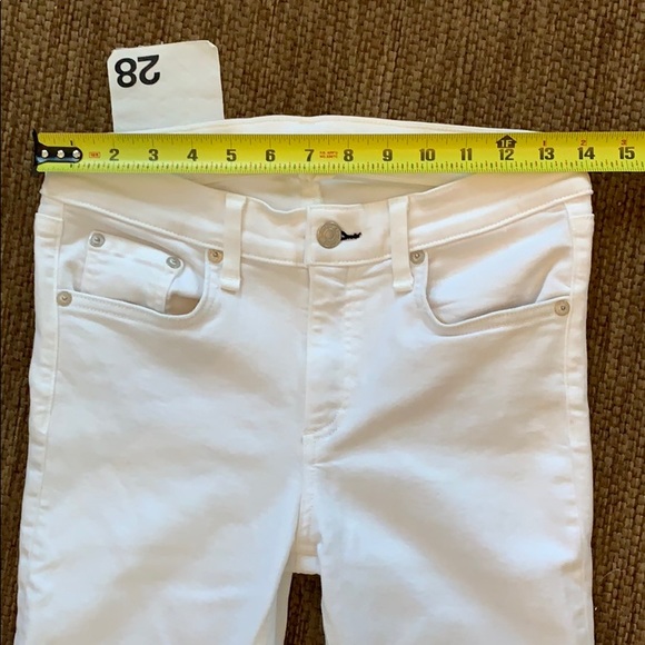 Rag & Bone Destroyed White Jeans - Picture 6 of 8